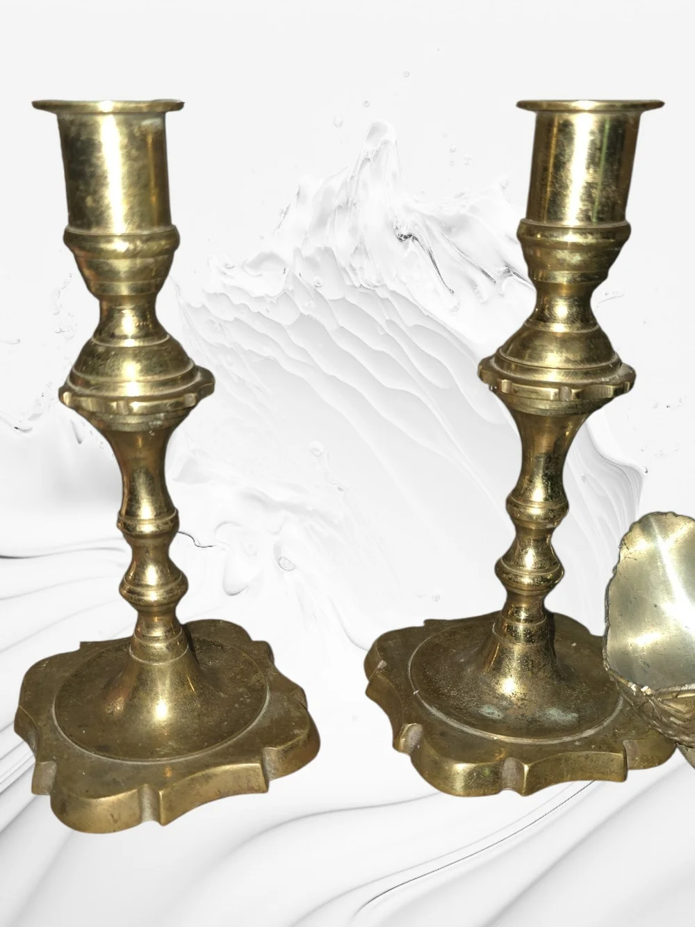 Antique Brass Candle Holder Gold Candlesticks